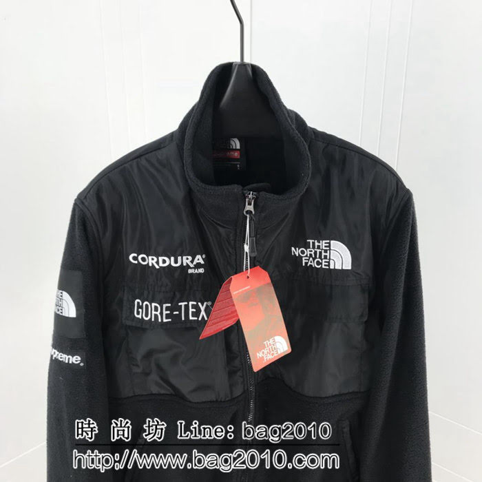 SUPREME 18FW TNF Fleece Jacket 搖粒絨 抓絨夾克 拼接工藝設計 高版本男女同款 ydi2590